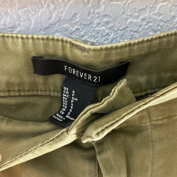 Forever 21 Green Capri Wide Leg High Waisted Pants - Picture 8 of 14